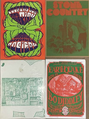 Lot 2616 - Four posters; Country Joe and the Fish, 23 x...