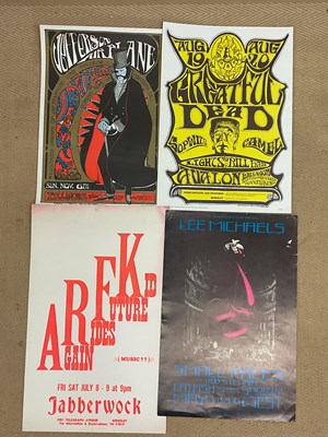 Lot 2618 - Four posters; Jefferson Airplane at the...