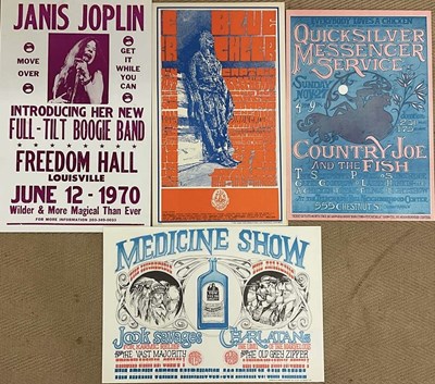 Lot 2622 - Four posters; Janis Joplin Freedom Hall, 55.5...