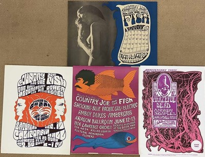 Lot 2641 - Four posters; Country Joe and the Fish with...