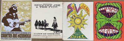 Lot 2643 - Four posters; Country Joe and the Fish with...
