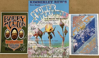 Lot 2649 - Three multi-signed posters; Kimberley Rew's...
