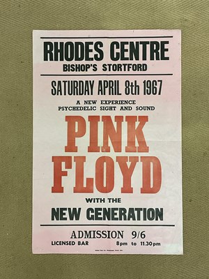 Lot 2650 - A rare original poster, Pink Floyd with the...