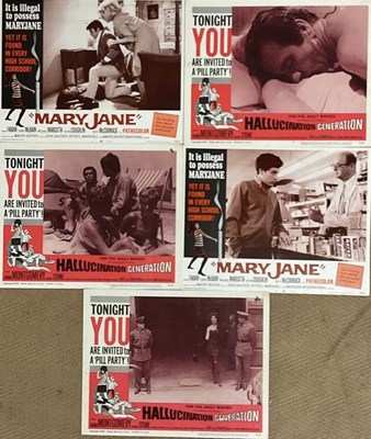Lot 2651 - Five original risqué film lobby cards, two for...