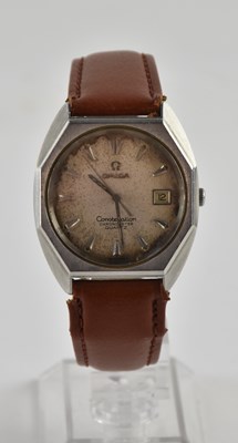 Lot 1623 - OMEGA; a vintage gentleman's stainless steel...