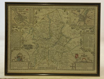Lot 2276 - JOHN SPEED (1551/2-1629); Stafford Countie and...