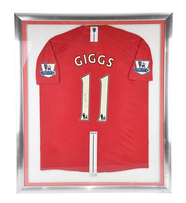Lot 1463A - RYAN GIGGS; a signed 2008/09 Manchester United...