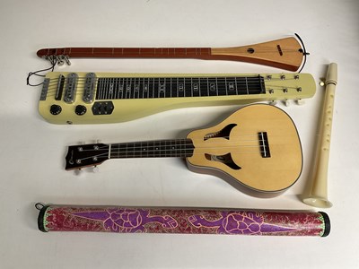 Lot 2355 - A six-string lap steel, length 71cm, a 'Little...