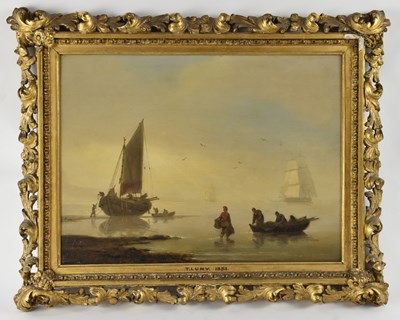 Lot 88 - THOMAS LUNY (1759-1837); oil on board,...