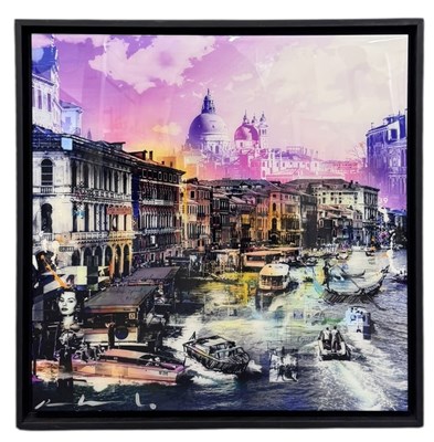 Lot 145 - PACO RAPHAEL; an original glazed mixed media...