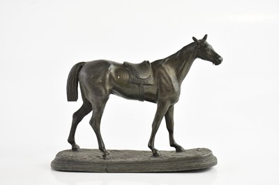 Lot 1239 - ANSONIA CLOCK COMPANY; a cast metal model of a...