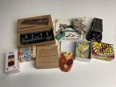 Lot 2364 - A group of foot pedals including a boxed...