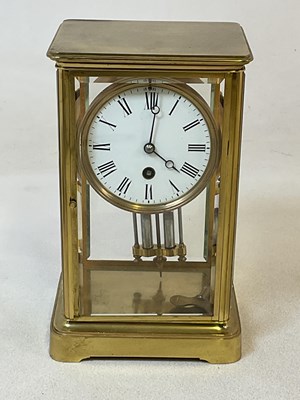 Lot 2705 - A late 19th century French four glass mantel...