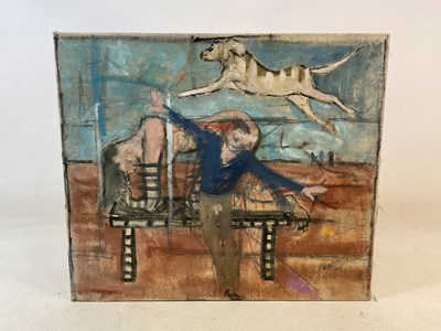 Lot 2239 - UNATTRIBUTED; an interesting mixed media on...