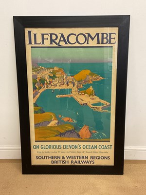 Lot 2074 - An original railway poster, 'Ilfracombe, On...