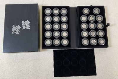 Lot 1161 - ROYAL MINT; a London 2012 silver 50p sports...