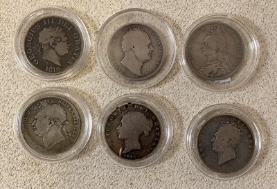 Lot 1163 - ROYAL MINT; a collection of six half crowns...