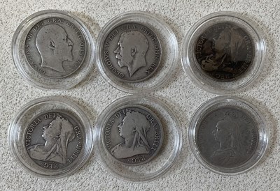 Lot 1164 - ROYAL MINT; a collection of six half crowns...