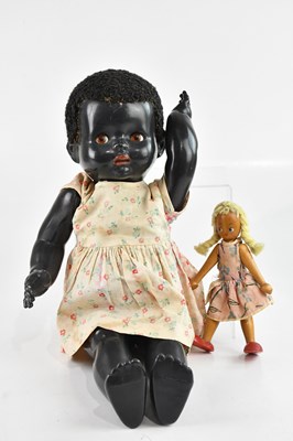 Lot 1593 - PEDIGREE; a 1950s doll, 50cm, together with...