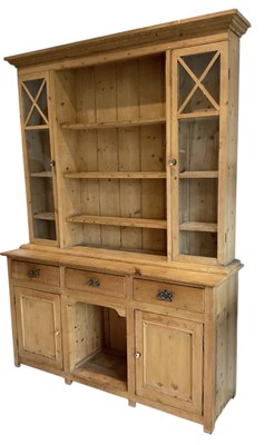 Lot 24 - A late 19th/early 20th century pine kitchen...