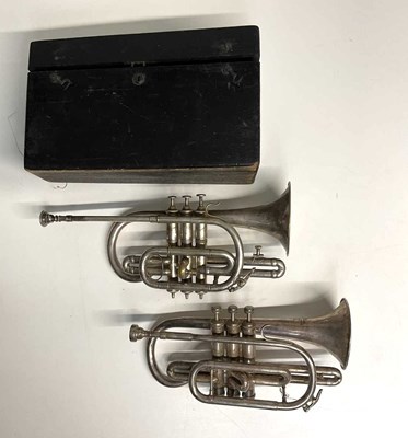 Lot 2378 - A. COLLINS; an early 20th century cased cornet...