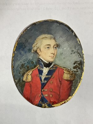 Lot 2240 - LATE 18TH CENTURY ENGLISH SCHOOL; oval...