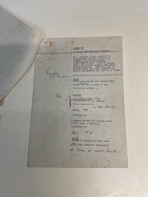 Lot 2121 - An original script for The Twenty-First...