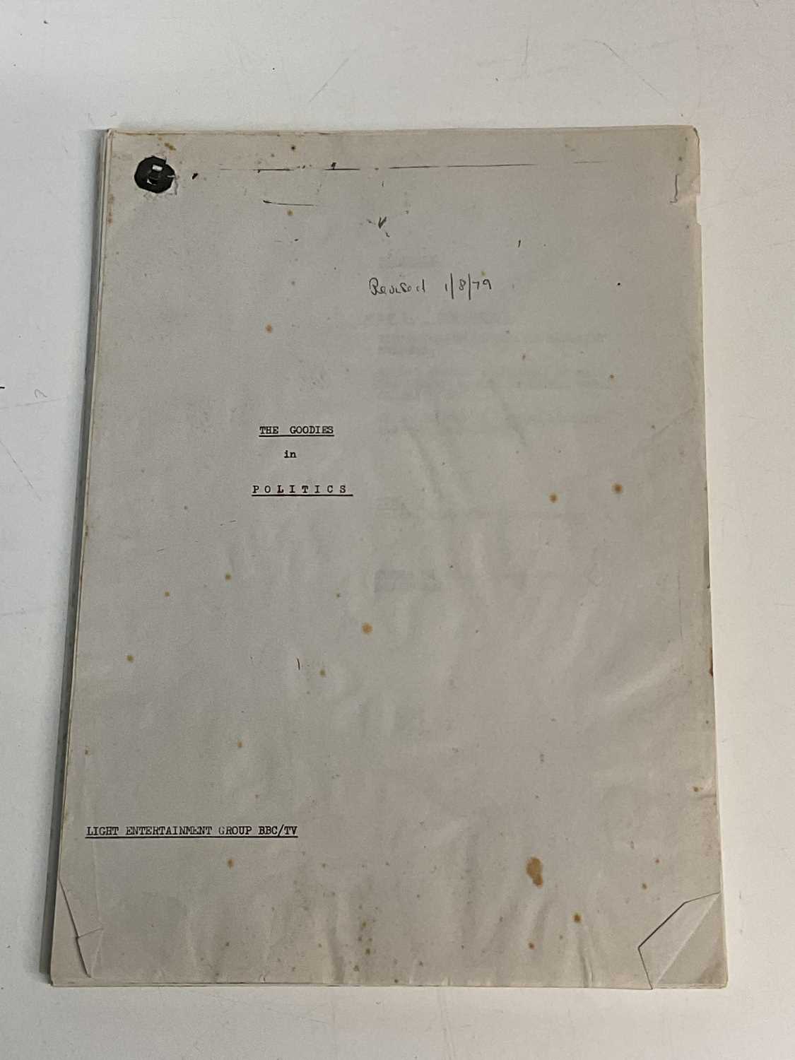Lot 2083 - THE GOODIES; an original revised script, 'In...