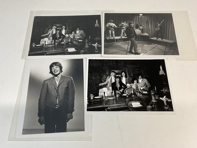 Lot 2052 - Four black and white photographs; The Rolling...