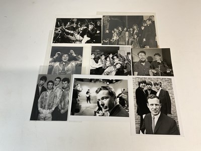 Lot 2055 - Eight music related black and white...