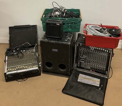 Lot 2336 - A quantity of musical equipment, to include a...