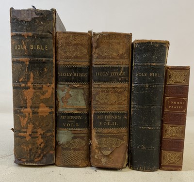 Lot 2164 - A collection of bibles comprising an 1860 and...