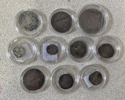 Lot 1171 - A collection of ten Elizabeth I coins...