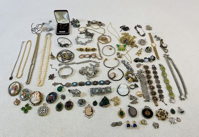Lot 716 - A collection of costume jewellery including...
