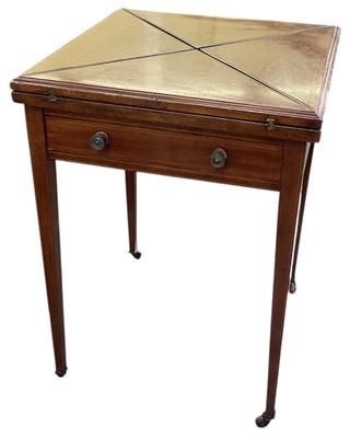 Lot 26 - An Edwardian mahogany and satinwood...