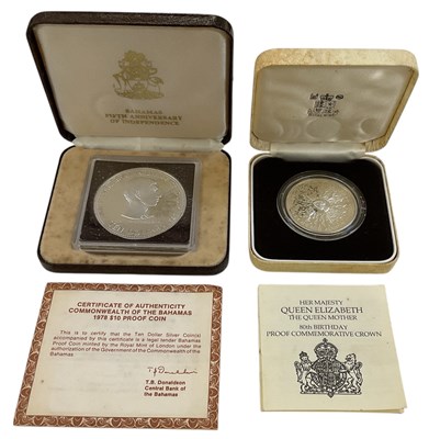 Lot 1380 - THE ROYAL MINT; two silver commemorative coins,...