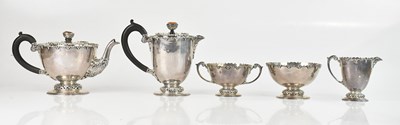 Lot 88 - REID & SONS; a George V hallmarked silver five...