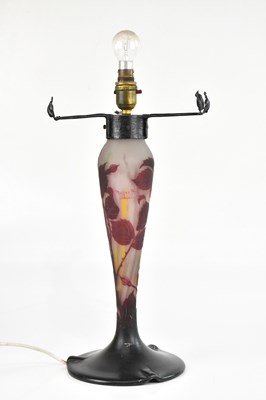 Lot 1390 - MULLER FRES; an Art Nouveau cameo glass table...