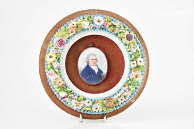 Lot 1124 - A 19th century portrait miniature on ivory of...