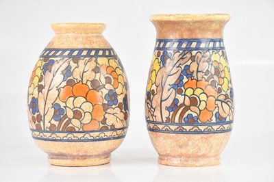 Lot 1432 - CHARLOTTE RHEAD FOR CROWN DUCAL; two ceramic...