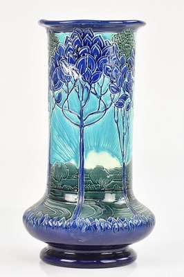 Lot 44 - BURMANTOFTS; an art pottery faience ware vase,...