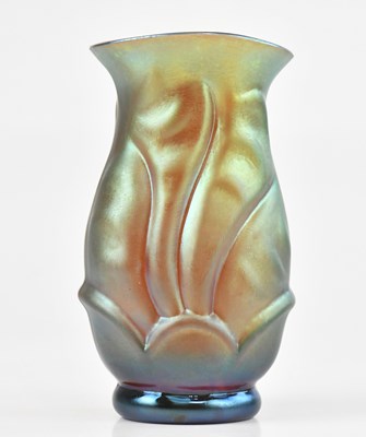 Lot 1398 - WMF IKORA; an art glass vase with moulded...