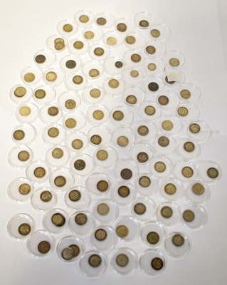 Lot 874 - A collection of low denomination silver...