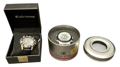 Lot 1657 - Two boxed modern gentleman's chronograph...