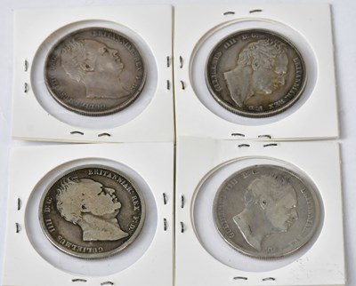 Lot 831 - Four William IIII silver half-crowns (4).