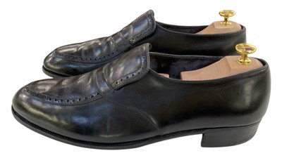 Lot 458 - JOHN LOBB; a pair of gentleman's black leather...