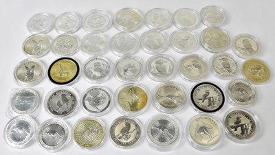 Lot 786 - Thirty-seven Australian silver-proof 1oz $1...