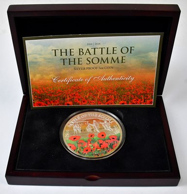 Lot 805 - A Guernsey silver-proof commemorative £10 coin,...