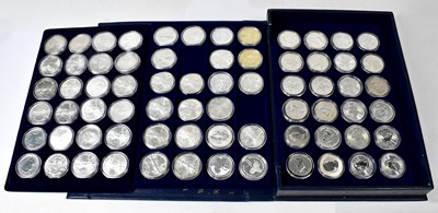 Lot 785 - A collection of seventy silver coins, to...