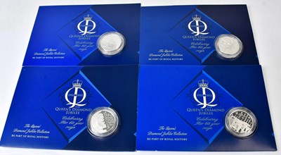 Lot 894 - ROYAL MINT; four limited edition silver-proof...